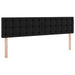 Pat cu saltea și LED Negru 180 x 200 cm Piele artificială - WALTI WALTI