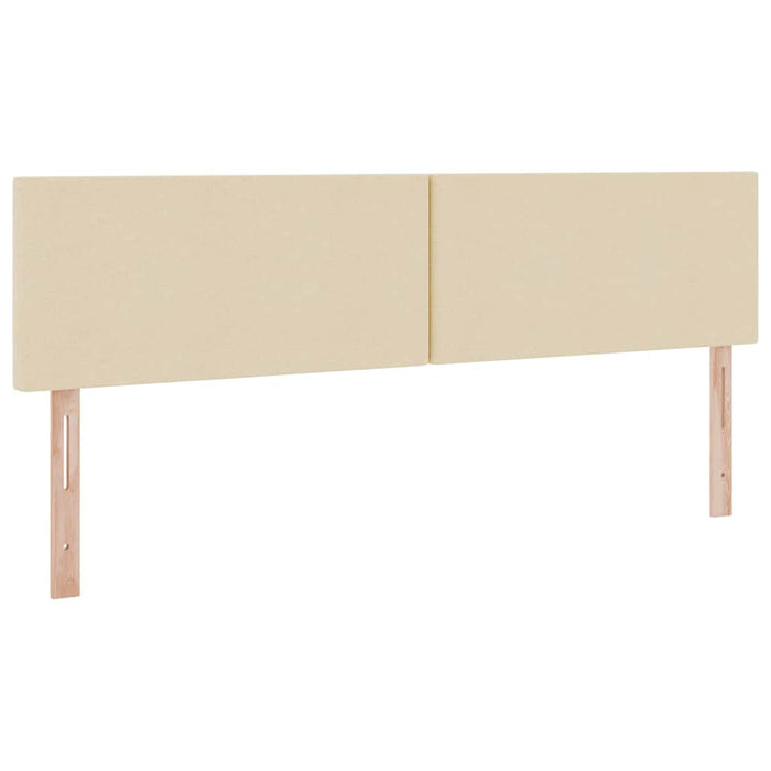 Pat cu lumini cu bandă LED Creme 180 x 200 cm țesătură - WALTI WALTI