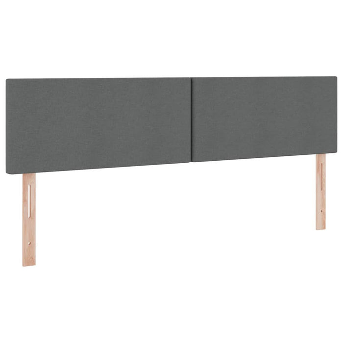Pat cu lumini cu bandă LED Gri închis 200 x 200 cm țesătură - WALTI WALTI