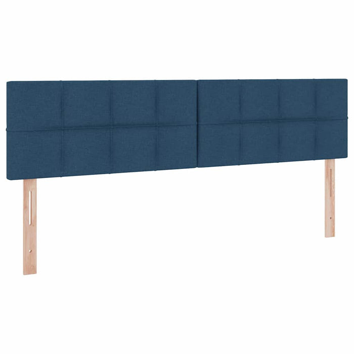 Pat cu lumini cu bandă LED albastru 180 x 200 cm țesătură - WALTI WALTI