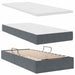 Pat cu lumini cu bandă LED Gri închis 200 x 200 cm Catifea - WALTI WALTI