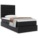 Pat cu storage cu saltea Negru 90 x 190 cm Piele artificială - WALTI WALTI