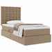 Pat cu storage Cappuccino 90 x 190 cm Piele artificială - WALTI WALTI
