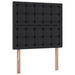 Pat cu storage cu saltea Negru 90 x 200 cm Piele artificială - WALTI WALTI
