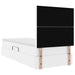Pat cu storage cu saltea Alb pur 90 x 200 cm Piele artificială - WALTI WALTI
