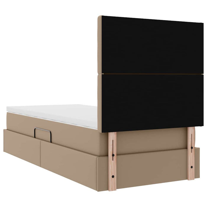 Pat cu storage Cappuccino 90 x 200 cm Piele artificială - WALTI WALTI