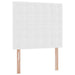 Pat cu storage cu saltea Alb pur 100 x 200 cm Piele artificială - WALTI WALTI