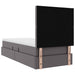 Pat cu storage cu saltea Gri 100 x 200 cm Piele artificială - WALTI WALTI