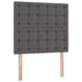 Pat cu storage cu saltea Gri 100 x 200 cm Piele artificială - WALTI WALTI