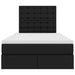 Pat cu storage cu saltea Negru 120 x 190 cm Piele artificială - WALTI WALTI