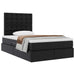 Pat cu storage cu saltea Negru 120 x 190 cm Piele artificială - WALTI WALTI