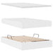 Pat cu storage cu saltea Alb pur 120 x 200 cm Piele artificială - WALTI WALTI