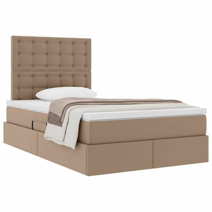 Pat cu storage Cappuccino 120 x 200 cm Piele artificială - WALTI WALTI