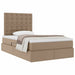 Pat cu storage Cappuccino 120 x 200 cm Piele artificială - WALTI WALTI