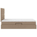 Pat cu storage Cappuccino 120 x 200 cm Piele artificială - WALTI WALTI
