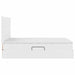 Pat cu storage cu saltea Alb pur 140 x 190 cm Piele artificială - WALTI WALTI