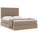 Pat cu storage Cappuccino 140 x 190 cm Piele artificială - WALTI WALTI