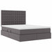 Pat cu storage cu saltea Gri 140 x 200 cm Piele artificială - WALTI WALTI