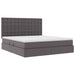 Pat cu storage cu saltea Gri 160 x 200 cm Piele artificială - WALTI WALTI