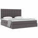 Pat cu storage cu saltea Gri 160 x 200 cm Piele artificială - WALTI WALTI