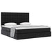 Pat cu storage cu saltea Negru 180 x 200 cm Piele artificială - WALTI WALTI