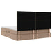 Pat cu storage Cappuccino 180 x 200 cm Piele artificială - WALTI WALTI