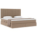 Pat cu storage Cappuccino 180 x 200 cm Piele artificială - WALTI WALTI