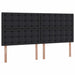 Pat cu storage cu saltea Negru 200 x 200 cm Piele artificială - WALTI WALTI