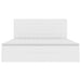 Pat cu storage cu saltea Alb pur 200 x 200 cm Piele artificială - WALTI WALTI