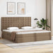 Pat cu storage Cappuccino 200 x 200 cm Piele artificială - WALTI WALTI