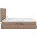 Pat cu storage Cappuccino 200 x 200 cm Piele artificială - WALTI WALTI