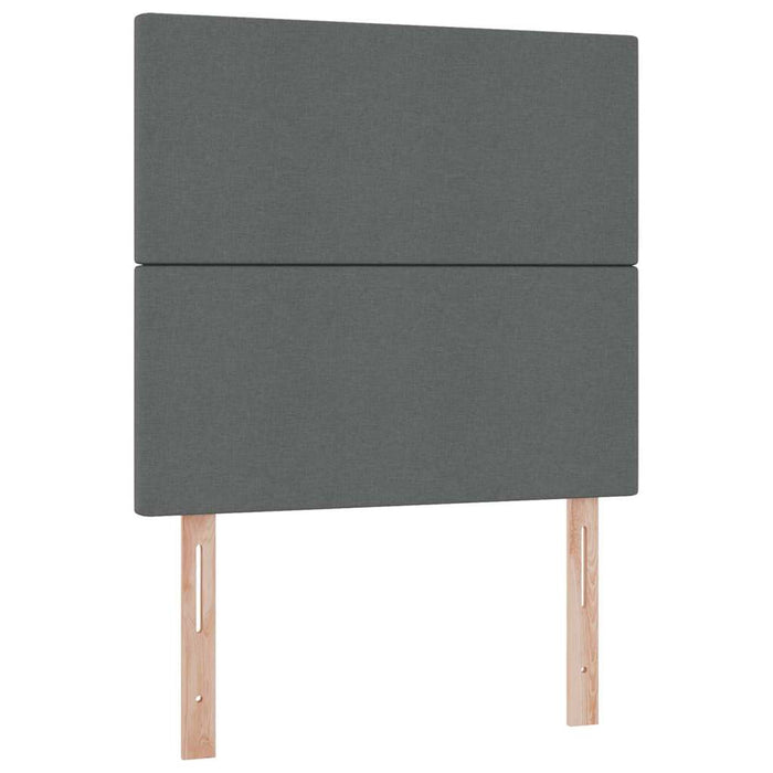 Pat cu saltea și spațiu de depozitare Gri închis 90 x 190 cm - WALTI WALTI