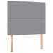 Pat cu storage Gri deschis 120 x 190 cm Piele artificială - WALTI WALTI