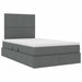 Pat cu storage Gri închis 120 x 190 cm Piele artificială - WALTI WALTI