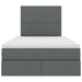 Pat cu storage Gri închis 120 x 200 cm Piele artificială - WALTI WALTI
