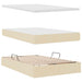 Pat cu storage cu saltea Creme 120 x 200 cm Piele artificială - WALTI WALTI
