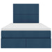 Pat cu storage albastru 120 x 200 cm Piele artificială - WALTI WALTI