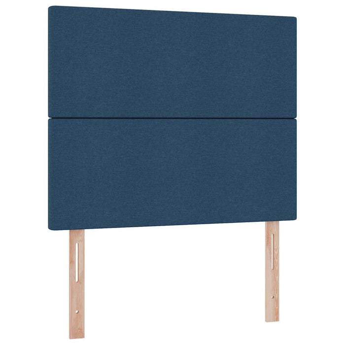 Pat cu storage albastru 120 x 200 cm Piele artificială - WALTI WALTI
