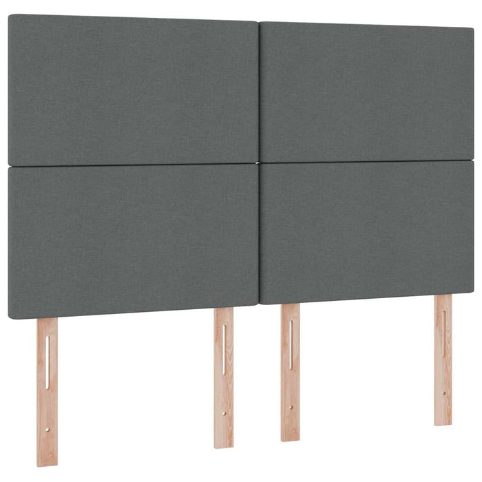 Pat cu storage Gri închis 140 x 190 cm Piele artificială - WALTI WALTI