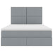 Pat cu storage Gri deschis 140 x 200 cm Piele artificială - WALTI WALTI