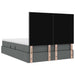 Pat cu storage Gri închis 140 x 200 cm Piele artificială - WALTI WALTI