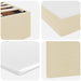 Pat cu storage cu saltea Creme 140 x 200 cm Piele artificială - WALTI WALTI