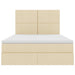 Pat cu storage cu saltea Creme 140 x 200 cm Piele artificială - WALTI WALTI