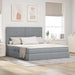 Pat cu storage Gri deschis 180 x 200 cm Piele artificială - WALTI WALTI