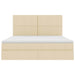 Pat cu storage cu saltea Creme 180 x 200 cm Piele artificială - WALTI WALTI