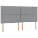 Pat cu storage Gri deschis 200 x 200 cm Piele artificială - WALTI WALTI