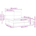 Pat cu storage cu saltea Negru 200 x 200 cm Piele artificială - WALTI WALTI