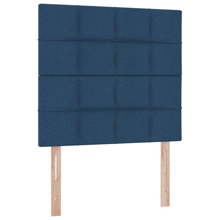 Pat cu saltea și spațiu de depozitare albastru 90 x 190 cm - WALTI WALTI