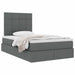 Pat cu storage Gri închis 120 x 190 cm Piele artificială - WALTI WALTI