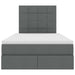 Pat cu storage Gri închis 120 x 200 cm Piele artificială - WALTI WALTI